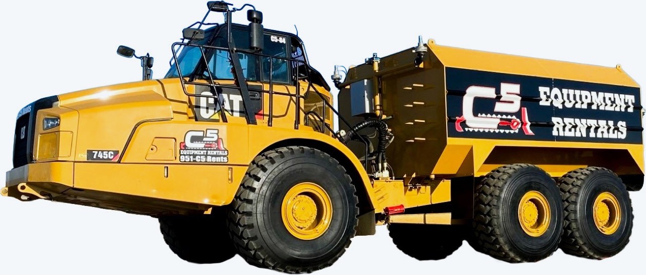 Printed jobsite fence screen on a water truck site
