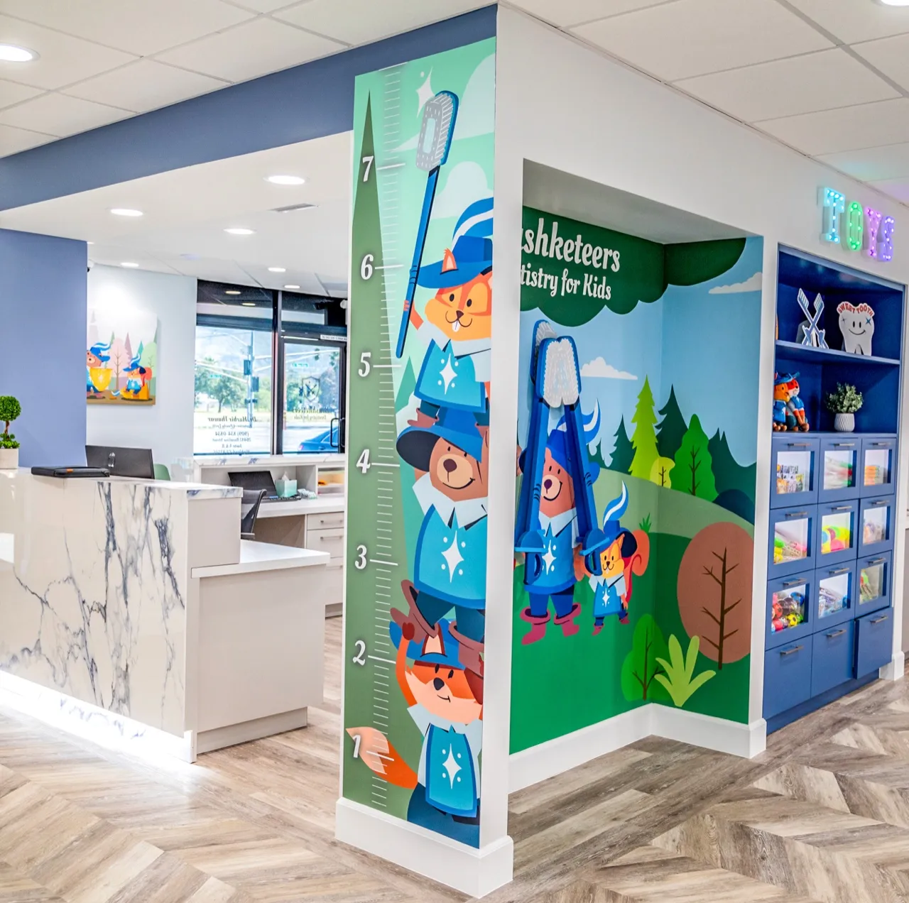 Interior wall vinyl mural printed and installed by VE Signs